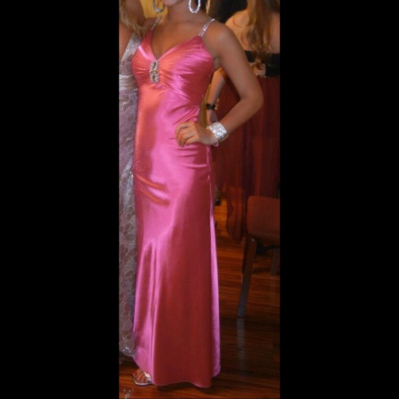 hot pink elegant dresses
